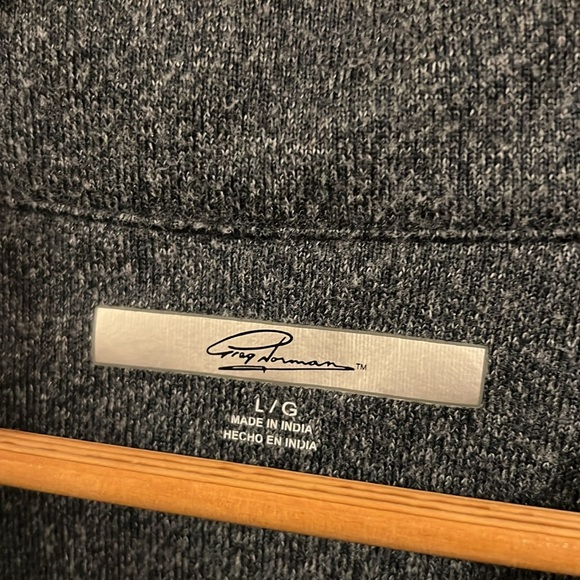 Greg Norman Collection Navy Zip-Up Sweater - Picture 2 of 5